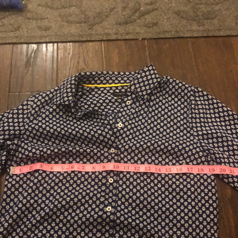 Talbots Size Medium Button Down Long Sleeve Top - image 8